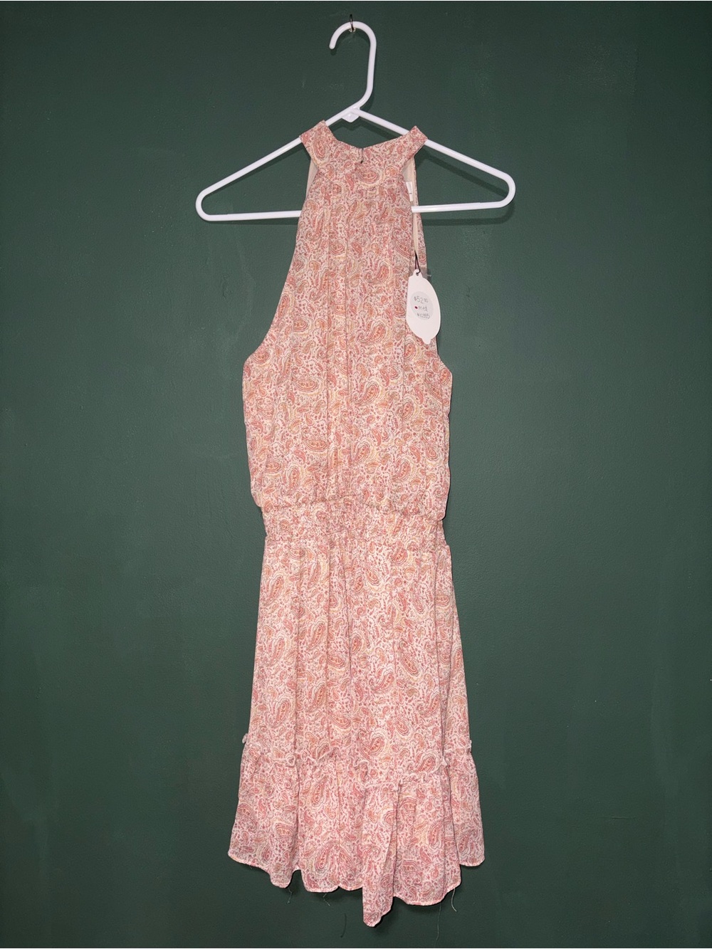 NWT Sweet Lemon Paisley Halter Dress